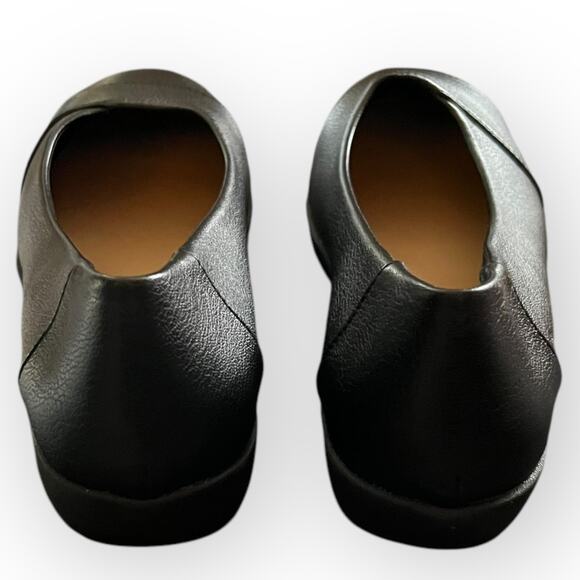 Comfortview Gab 07118 Women's Black Round Toe Slip-On Flat Ballet Flat Size 10W - Picture 6 of 13